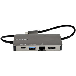 StarTech.com Adaptateur Multiports USB-C - USB-C vers HDMI 4K 30Hz ou VGA 1080p - Mini Dock USB Type-C avec Alimentation 100W P