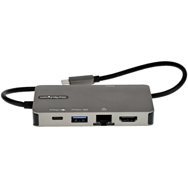 StarTech.com Adaptateur Multiports USB-C - USB-C vers HDMI 4K 30Hz ou VGA 1080p - Mini Dock USB Type-C avec Alimentation 100W P