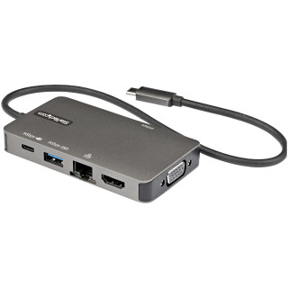 StarTech.com Adaptateur Multiports USB-C - USB-C vers HDMI 4K 30Hz ou VGA 1080p - Mini Dock USB Type-C avec Alimentation 100W P