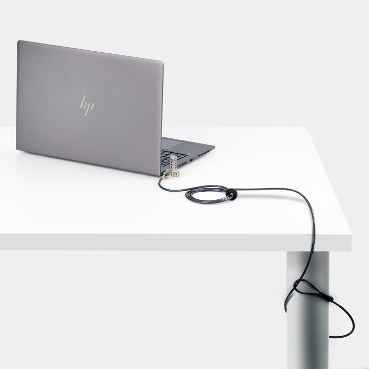 StarTech.com Câble Antivol pour Ordinateur Portable de 2m - Câble de Sécurité pour PC Portable, Compatible avec Noble Wedge