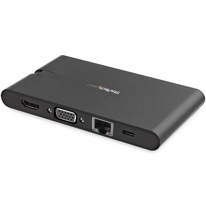StarTech.com Adaptateur Multiport USB-C - Mini Dock USB Type C avec 4k HDMI ou 1080p VGA - 100W Power Delivery Passthrough, Hub
