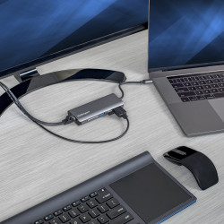 StarTech.com Adaptateur Multiport USB-C - Mini Dock USB-C avec HDMI 4K, 3x USB 3.0 Hub, SD/SDHC, GbE, 60W PD 3.0 Pass-Through -