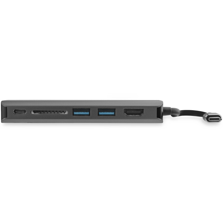 StarTech.com Adaptateur Multiport USB-C - Mini Dock USB-C avec HDMI 4K, 3x USB 3.0 Hub, SD/SDHC, GbE, 60W PD 3.0 Pass-Through -
