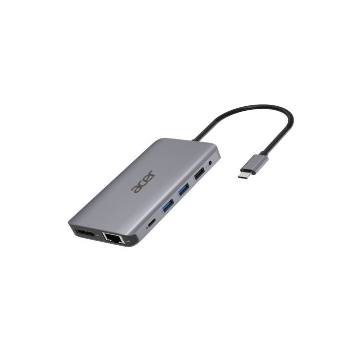Acer 12-in-1 Type-C Dongle Avec fil USB 3.2 Gen 1 (3.1 Gen 1) Type-C Argent