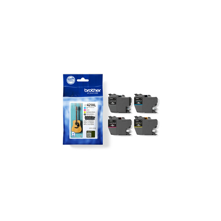 Brother LC421XLVAL - Pack de 4 cartouches d'encre originales