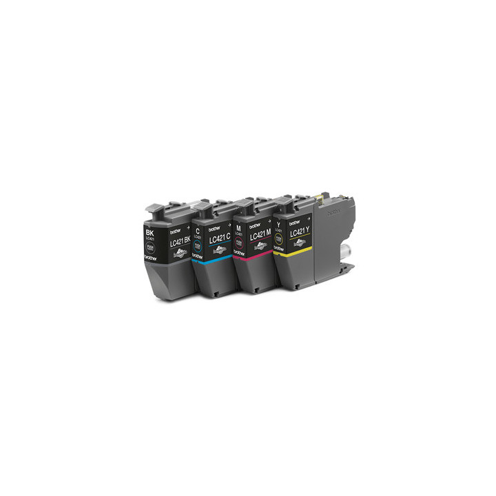 Brother LC421VAL - Pack de 4 cartouches d'encre originales