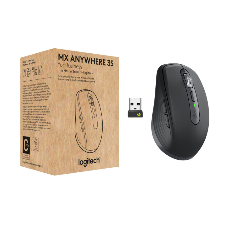 Logitech 910-006958 souris Bureau Droitier RF sans fil + Bluetooth Laser 8000 DPI