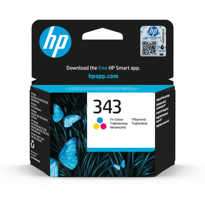 HP 343 cartouche d'encre trois couleurs authentique