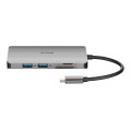 D-Link DUB-M810 station d'accueil Avec fil USB 3.2 Gen 1 (3.1 Gen 1) Type-C Aluminium
