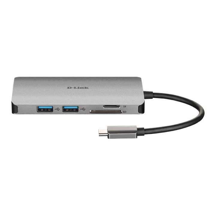 D-Link DUB-M810 station d'accueil Avec fil USB 3.2 Gen 1 (3.1 Gen 1) Type-C Aluminium