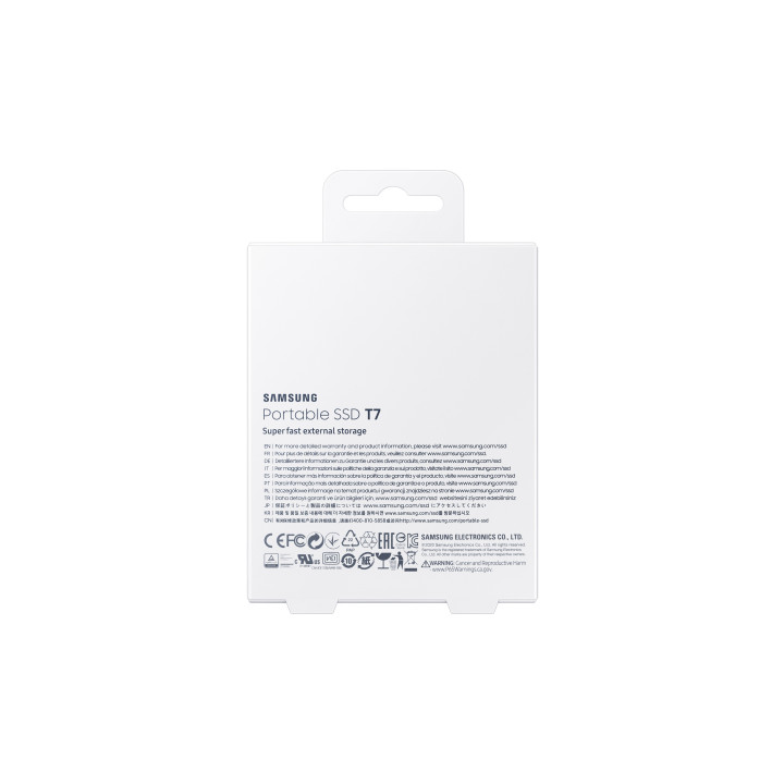 Samsung Portable SSD T7 1 To USB Type-C 3.2 Gen 2 (3.1 Gen 2) Bleu