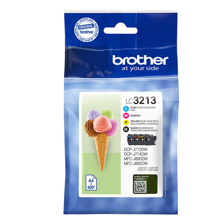Brother LC3213VAL - Cartouches d'encre originales - noir, cyan, magenta, jaune