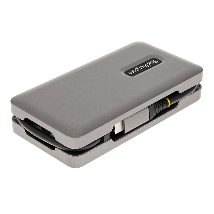 StarTech.com Adaptateur Multiport USB-C - 4K 60Hz HDMI/DP - Hub USB 3 Ports - 100W Power Delivery Pass-Through, GbE, Mini Stati