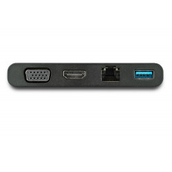 StarTech.com Adaptateur Multiport USB-C avec HDMI, VGA, Gigabit Ethernet & USB 3.0 - Mini Dock USB-C vers 4K HDMI ou 1080p VGA 