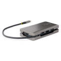 StarTech.com Adaptateur Multiport USB-C - 4K60Hz HDMI/VGA - Hub USB 3 Ports - 100W Power Delivery Pass-Through, GbE, Mini Stati