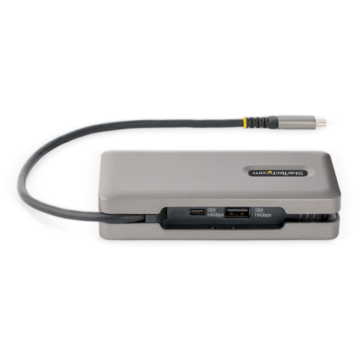 StarTech.com Adaptateur Multiport USB-C - 4K60Hz HDMI/VGA - Hub USB 3 Ports - 100W Power Delivery Pass-Through, GbE, Mini Stati