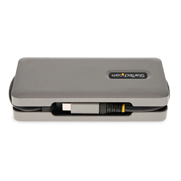 StarTech.com Adaptateur Multiport USB-C - 4K60Hz HDMI/VGA - Hub USB 3 Ports - 100W Power Delivery Pass-Through, GbE, Mini Stati
