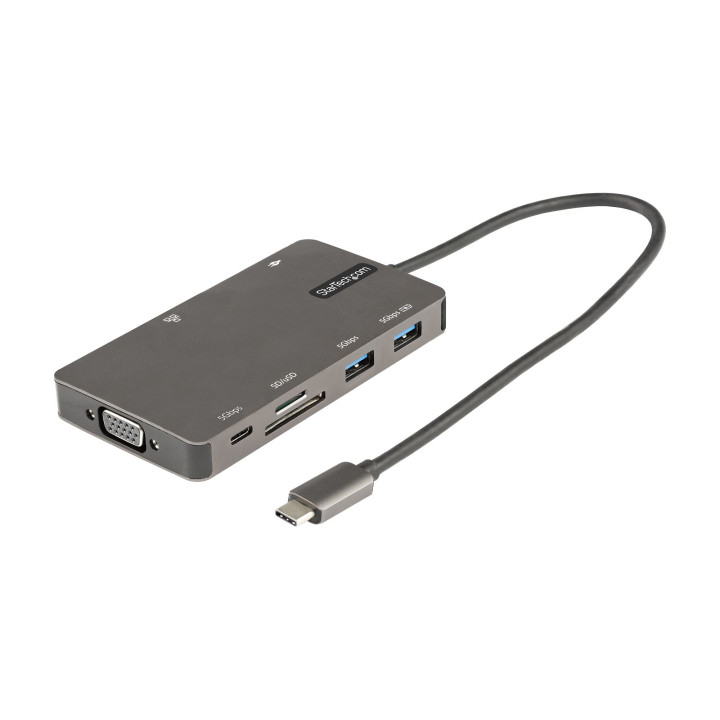 StarTech.com Adaptateur Multiport USB-C - Dock de voyage HDMI 4K 30Hz ou VGA - Hub USB 3.0 5Gbps (Ports USB A / USB C) - 100W P