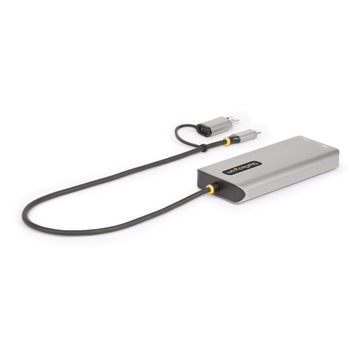 StarTech.com Adaptateur Multiport USB-C avec Dongle USB-C vers USB-A, Double HDMI (4K30Hz/1080p60Hz), 3x USB-A 5Gbps, Mini Stat
