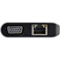StarTech.com Adaptateur Multiport USB-C - Mini Dock USB-C avec 4K HDMI ou 1080p VGA - Hub 3x USB 3.0, SD, GbE, Audio, 100W PD P
