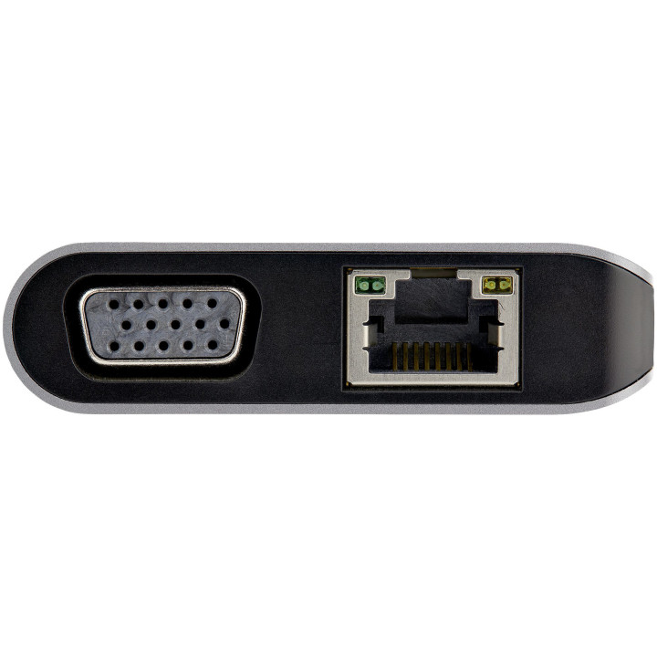 StarTech.com Adaptateur Multiport USB-C - Mini Dock USB-C avec 4K HDMI ou 1080p VGA - Hub 3x USB 3.0, SD, GbE, Audio, 100W PD P