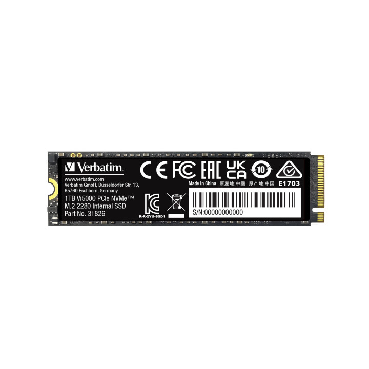 Verbatim Vi5000 1 To M.2 PCI Express 4.0 NVMe 3D NAND