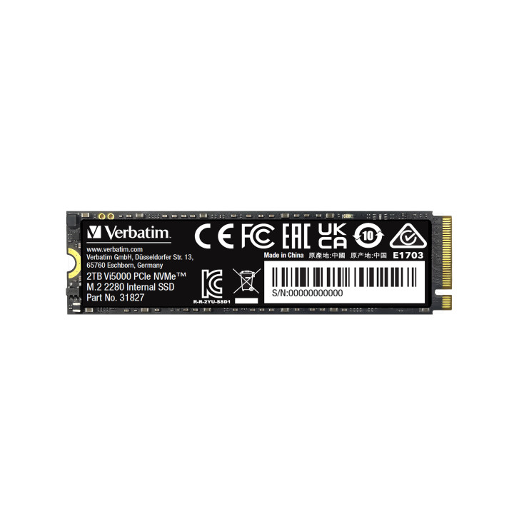 Verbatim Vi5000 2 To M.2 PCI Express 4.0 NVMe 3D NAND