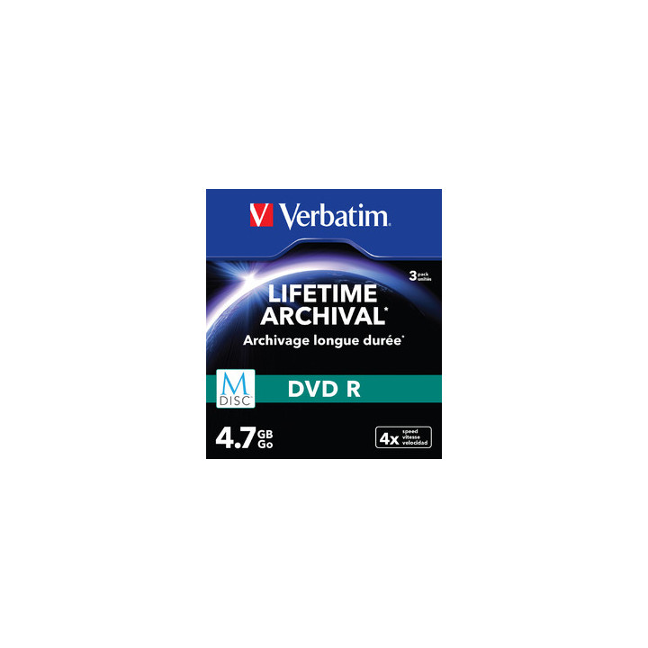 Verbatim 4.7GB DVD-R 4,7 Go 3 pièce(s)