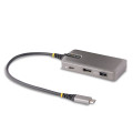 StarTech.com Adaptateur USB-C Multiport, HDMI 4K 60Hz avec/HDR, Hub USB 3 ports, 100W Power Delivery Pass-Through, Mini Station