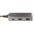 StarTech.com Adaptateur USB-C Multiport, HDMI 4K 60Hz avec/HDR, Hub USB 3 ports, 100W Power Delivery Pass-Through, Mini Station