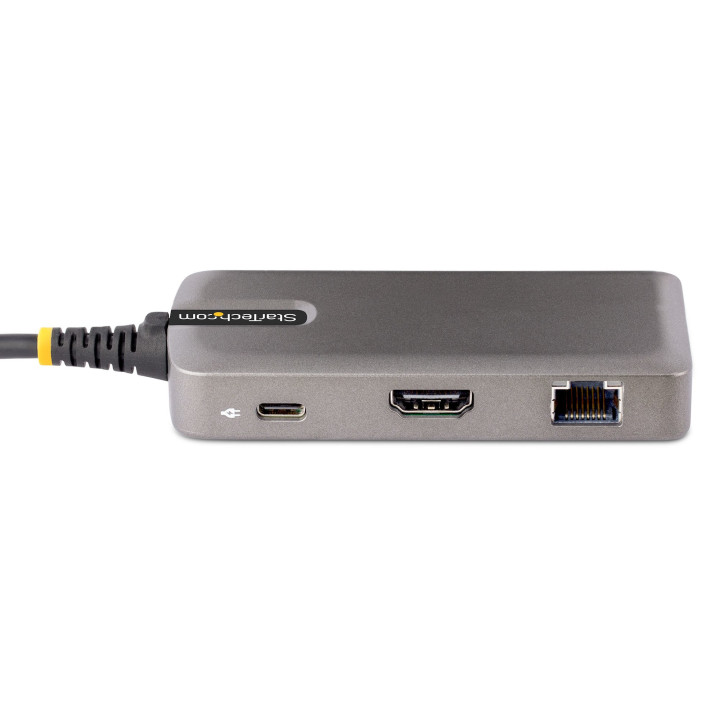 StarTech.com Adaptateur USB-C Multiport, HDMI 4K 60Hz, HDR - Hub USB 3.0 2 ports 5Gbps, 100W Power Delivery Pass-Through, GbE, 