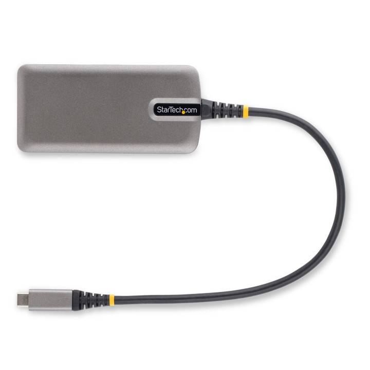 StarTech.com Adaptateur USB-C Multiport, HDMI 4K 60Hz, HDR - Hub USB 3.0 2 ports 5Gbps, 100W Power Delivery Pass-Through, GbE, 