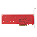 StarTech.com Adaptateur PCIe M.2 - PCIe x8/ x16 vers Double NVMe ou AHCI M.2 SSD - PCI Express 4.0, 7,8 Gbps par Disque, Bifurc