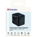 Verbatim 49544 adaptateur prise d'alimentation Universel Noir