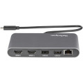 StarTech.com Mini Dock Thunderbolt 3 - Station d'Accueil Portable pour Deux Écrans avec HDMI 4K 60Hz, 2 x Hub USB-A (3.0/2.0),