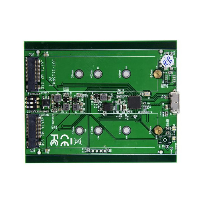 StarTech.com Boîtier USB 3.1 (10 Gb/s) dual slot pour SSD M.2 NGFF SATA avec RAID