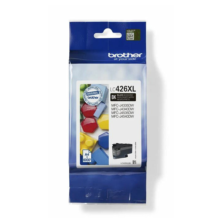 Brother LC426XLBK - Cartouche d'encre XL transparente et durable - Noir