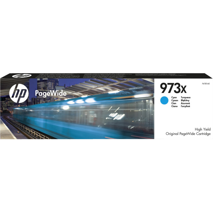 HP 973X cartouche PageWide Cyan grande capacité authentique