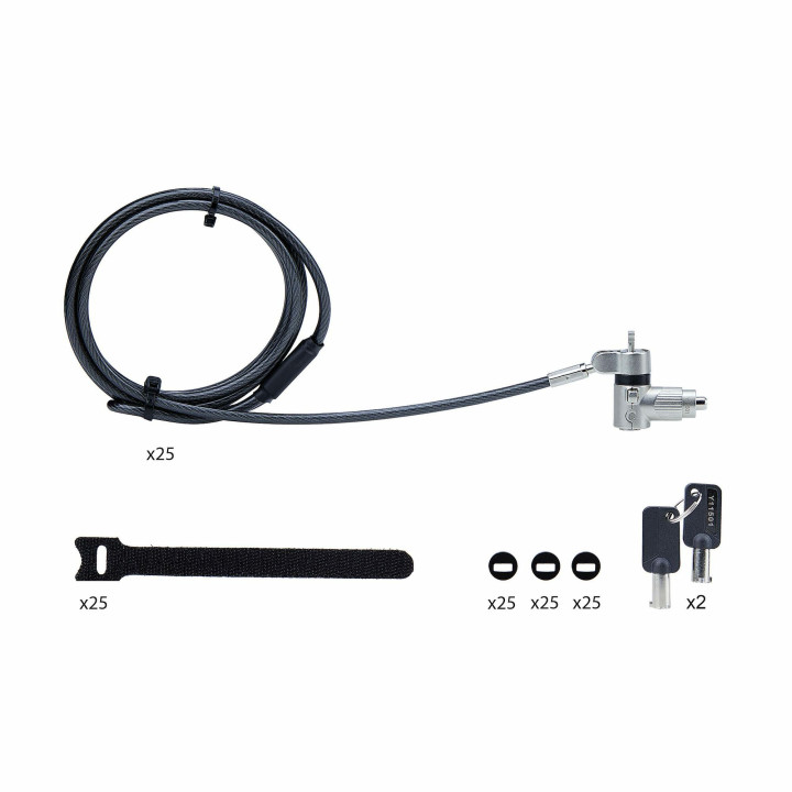 StarTech.com UNIVKA25-LAPTOP-LOCK câble antivol Noir 2 m