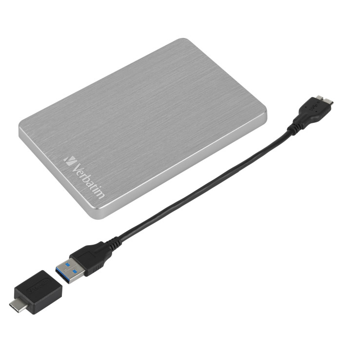 Verbatim Disque dur portable mince Store n Go ALU 2 To argenté