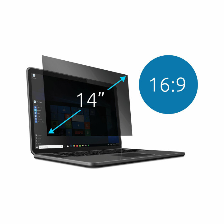 Kensington Filtre de confidentialité amovible à 2 directions pour ordinateurs portables 14" 16:9