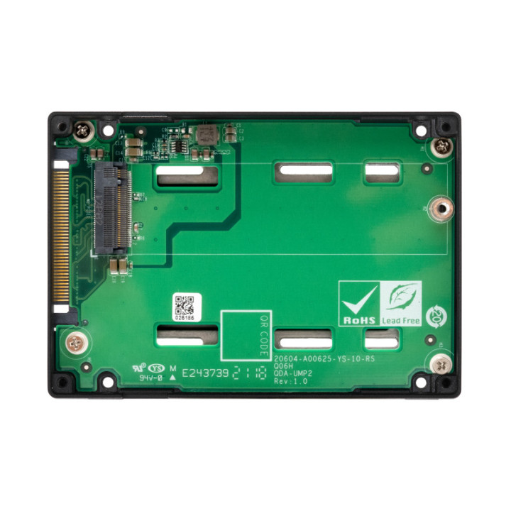 QNAP QDA-UMP4 Boîtier de disques de stockage Enceinte ssd Noir 2.5"