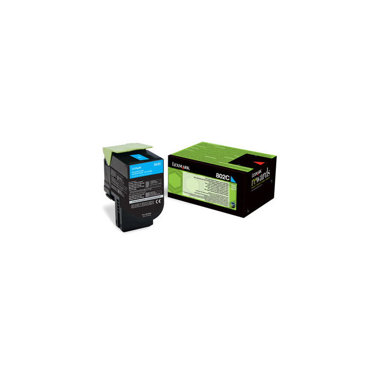 Lexmark 802C toner cartridge 1 pc(s) Original Cyan