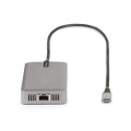 StarTech.com Adaptateur USB-C Triple Moniteur Multiport - Double HDMI 4K 60Hz + 4K 30Hz et DisplayPort, Hub USB 10Gbps 3 ports,