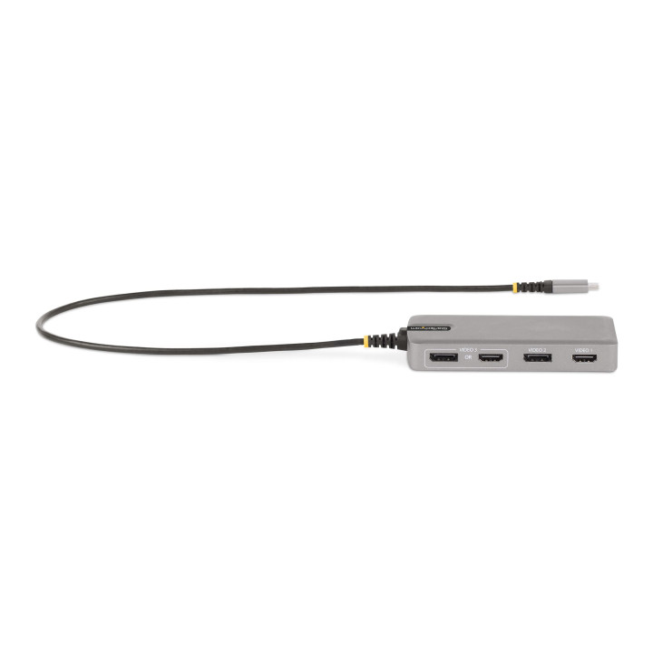 StarTech.com Adaptateur USB-C Triple Moniteur Multiport - Double HDMI 4K 60Hz + 4K 30Hz et DisplayPort, Hub USB 10Gbps 3 ports,