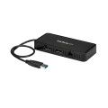 StarTech.com Mini Dock USB 3.0 - Station d'Acceuil USB-A Double Écran avec Vidéo DisplayPort 4K 60Hz & Gigabit Ethernet - Câ