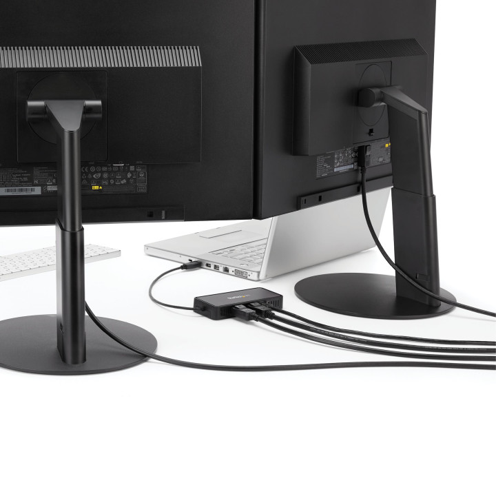 StarTech.com Mini Dock USB 3.0 - Station d'Acceuil USB-A Double Écran avec Vidéo DisplayPort 4K 60Hz & Gigabit Ethernet - Câ