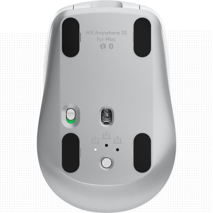 Logitech MX Anywhere 3S for Mac souris Bureau Droitier RF sans fil + Bluetooth Laser 8000 DPI