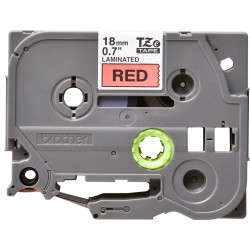 Brother TZe-441 - Cassette à ruban pour étiqueteuse originale – Noir sur rouge, 18 mm de large