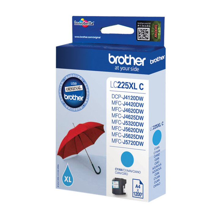 Brother LC225XLC - Cartouche d'encre originale - Cyan